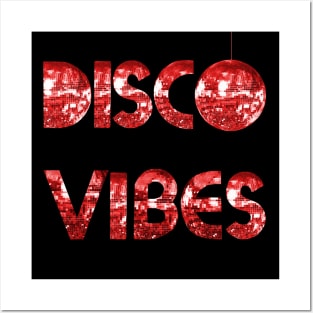 Red Disco Vibes Posters and Art